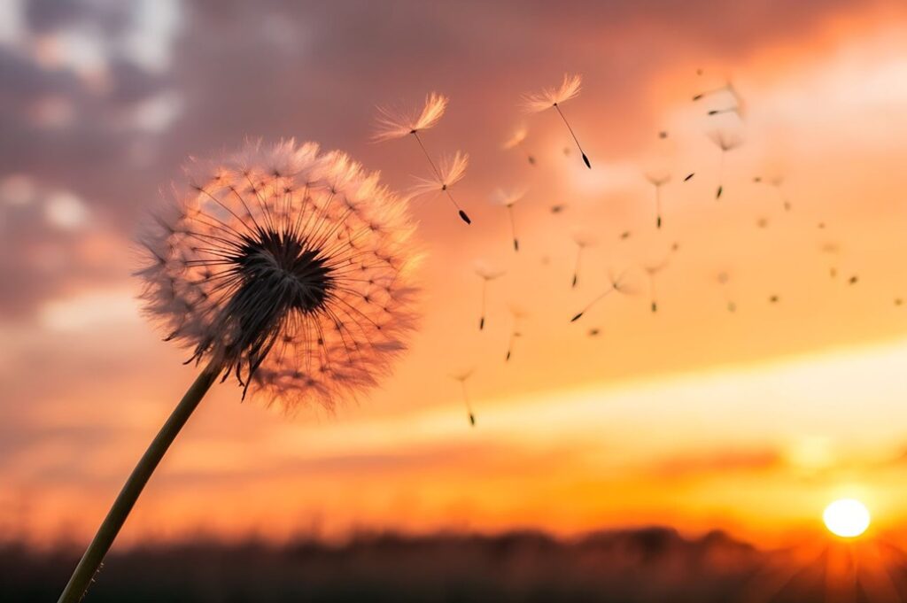 健康の希望を表すたんぽぽ